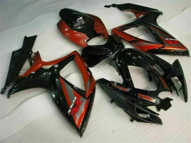 Carénages Moto Suzuki GSXR 600 / 750 K6 06-07 - Noir Rouge