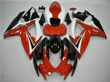 Carénages Moto Suzuki GSXR 600 / 750 K6 06-07 - Rouge Blanc