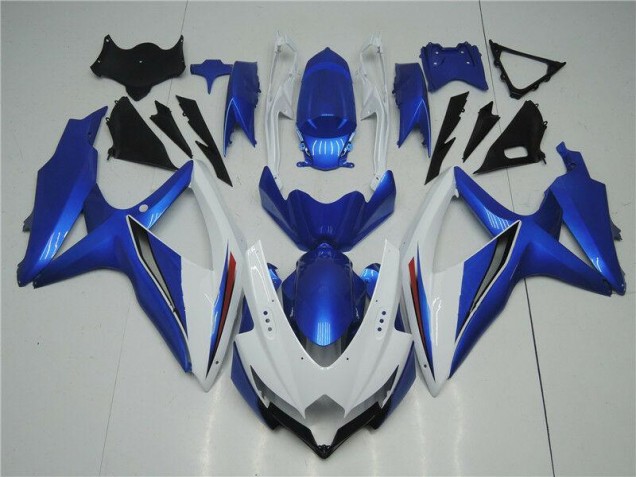 Carénages Moto Suzuki GSXR 600 / 750 K8 08-10 - Blanc Bleu Carénages Moto Suzuki GSXR 600 / 750 K8 08-10 - Blanc Bleu