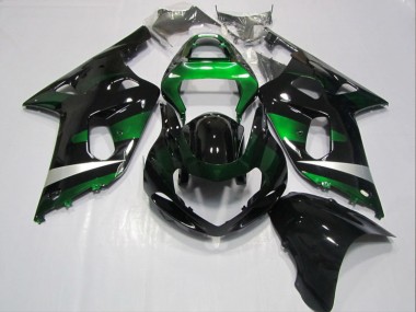 Carénages Moto Suzuki GSXR 600 K1 K2 K3 01-03 - Noir Vert
