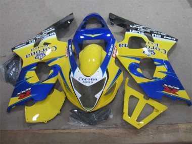 Carénages Moto Suzuki GSXR 600 K4 04-05 - Jaune Bleu Corona Extra