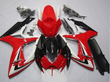 Carénages Moto Suzuki GSXR 600 K6 06-07 - Noir Rouge