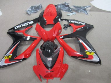 Carénages Moto Suzuki GSXR 600 K6 06-07 - Rouge Noir