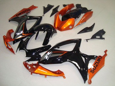 Carénages Moto Suzuki GSXR 750 K6 06-07 - Noir Orange