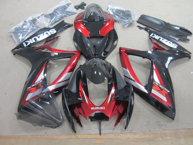 Carénages Moto Suzuki GSXR 750 K6 06-07 - Noir Rouge Carénages Moto Suzuki GSXR 750 K6 06-07 - Noir Rouge