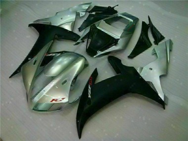 Carénages Moto Yamaha R1 02-03 - Argent Noir