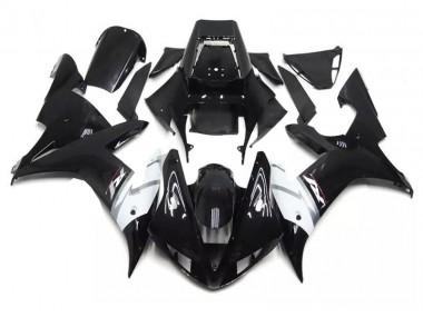 Carénages Moto Yamaha R1 02-03 - Noir Blanc