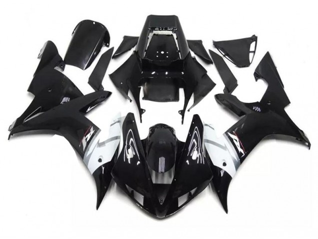 Carénages Moto Yamaha R1 02-03 - Noir Blanc