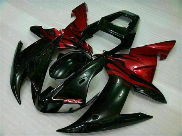 Carénages Moto Yamaha R1 02-03 - Noir Rouge