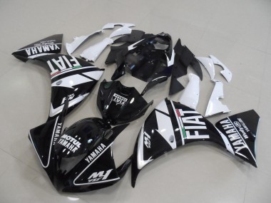 Carénages Moto Yamaha R1 09-11 - Noir Blanc Fiat
