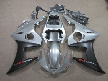 Carénages Moto Yamaha R6 03-05 - Argent Noir