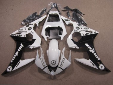 Carénages Moto Yamaha R6 03-05 - Blanc Noir