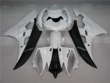 Carénages Moto Yamaha R6 06-07 - Blanc Noir