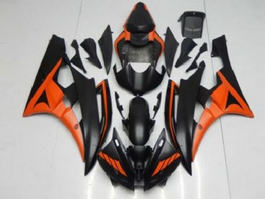 Carénages Moto Yamaha R6 06-07 - Orange Noir