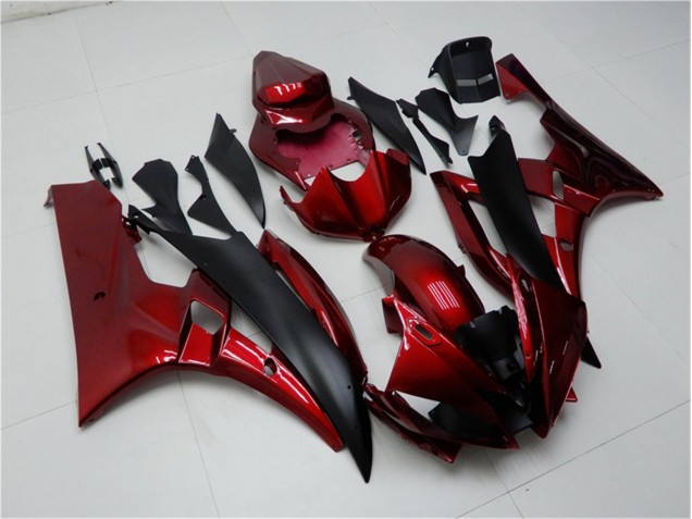 Carénages Moto Yamaha R6 06-07 - Rouge Noir Carénages Moto Yamaha R6 06-07 - Rouge Noir