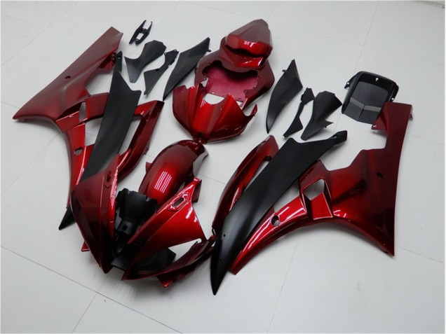 Carénages Moto Yamaha R6 06-07 - Rouge Noir Carénages Moto Yamaha R6 06-07 - Rouge Noir