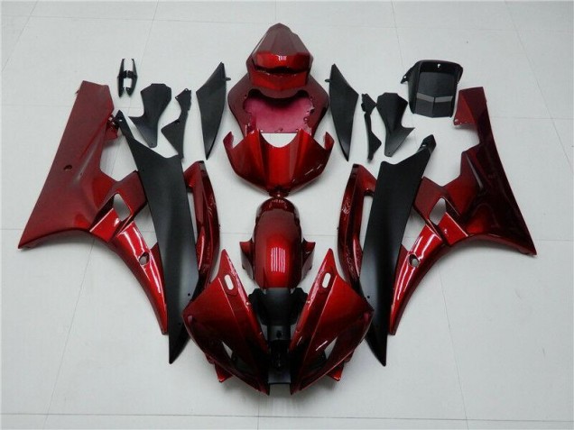 Carénages Moto Yamaha R6 06-07 - Rouge Noir Carénages Moto Yamaha R6 06-07 - Rouge Noir