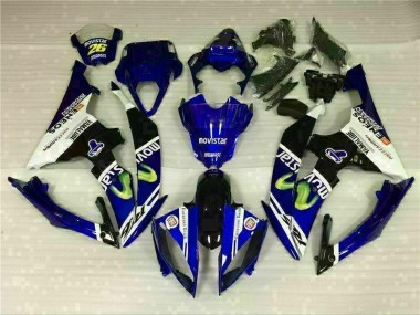 Carénages Moto Yamaha R6 08-16 - Blanc Bleu