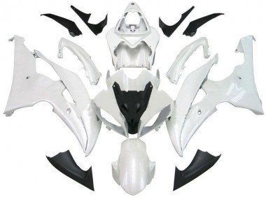 Carénages Moto Yamaha R6 08-16 - Blanc Nacré