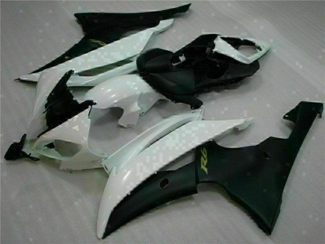 Carénages Moto Yamaha R6 08-16 - Blanc Noir