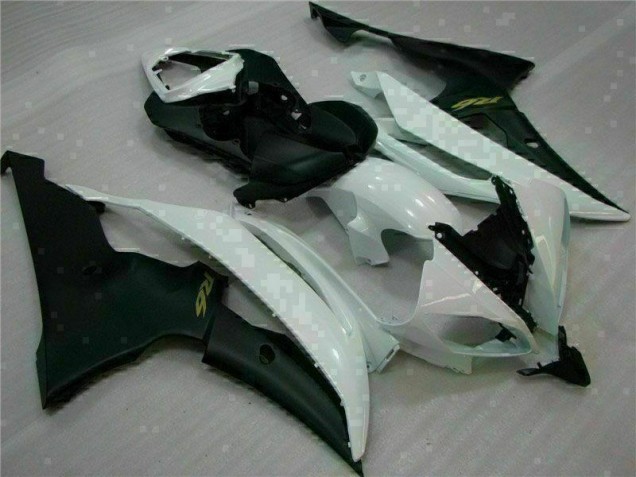 Carénages Moto Yamaha R6 08-16 - Blanc Noir