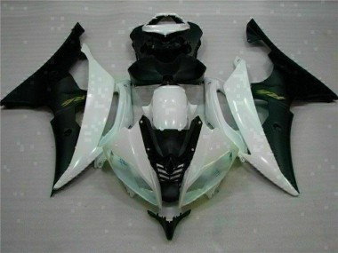 Carénages Moto Yamaha R6 08-16 - Blanc Noir