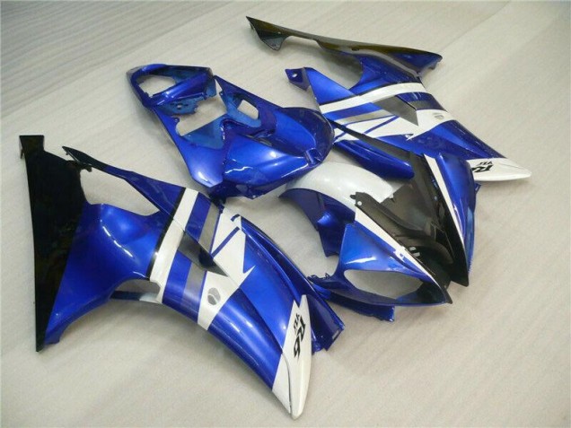 Carénages Moto Yamaha R6 08-16 - Bleu Blanc Noir Carénages Moto Yamaha R6 08-16 - Bleu Blanc Noir