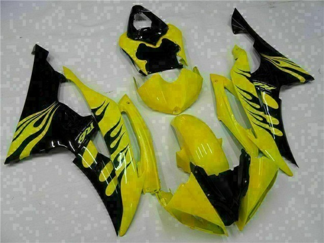 Carénages Moto Yamaha R6 08-16 - Jaune Noir Carénages Moto Yamaha R6 08-16 - Jaune Noir
