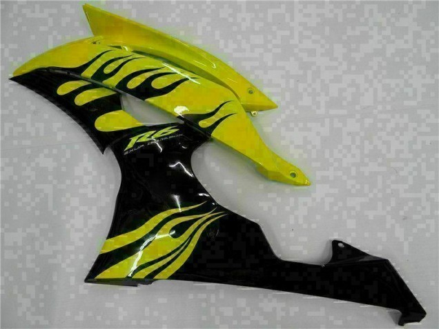 Carénages Moto Yamaha R6 08-16 - Jaune Noir Carénages Moto Yamaha R6 08-16 - Jaune Noir
