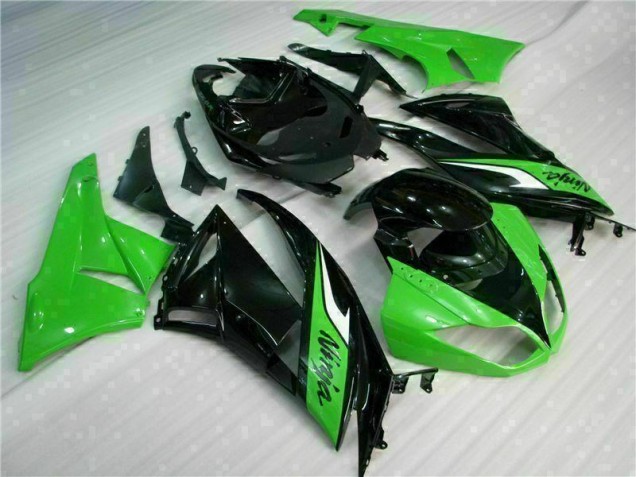 Carrosserie Moto Kawasaki ZX6R 09-12 - Noir Vert Carrosserie Moto Kawasaki ZX6R 09-12 - Noir Vert