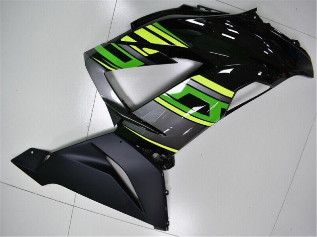Carrosserie Moto Kawasaki ZX6R 13-18 - Vert Noir Carrosserie Moto Kawasaki ZX6R 13-18 - Vert Noir