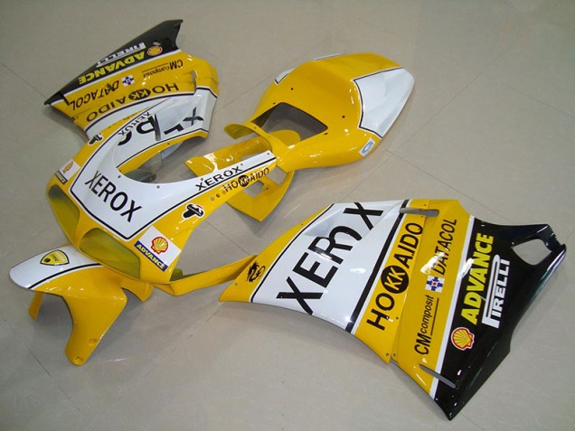 Carrosserie Moto Ducati 748 916 996 996S 93-05 - Jaune Blanc Xerox Carrosserie Moto Ducati 748 916 996 996S 93-05 - Jaune Blanc Xerox
