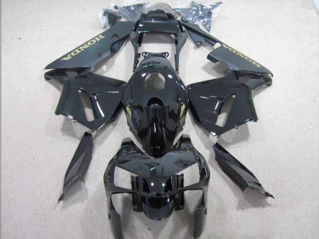 Carrosserie Moto Honda CBR 600 RR 03-04 - Noir Or Décalque Carrosserie Moto Honda CBR 600 RR 03-04 - Noir Or Décalque