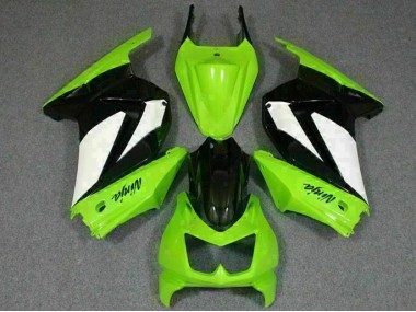 Carrosserie Moto Kawasaki EX250 08-12 - Vert Noir Ninja