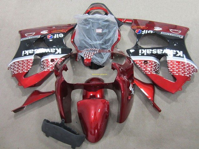 Carrosserie Moto Kawasaki ZX6R 00-02 - Rouge Carrosserie Moto Kawasaki ZX6R 00-02 - Rouge