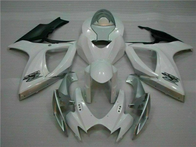 Carrosserie Moto Suzuki GSXR 600 / 750 K6 06-07 - Blanc Argent Carrosserie Moto Suzuki GSXR 600 / 750 K6 06-07 - Blanc Argent