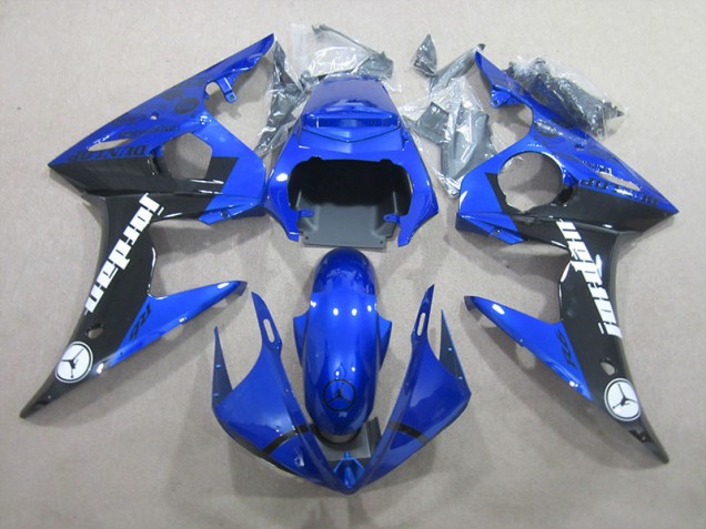 Carrosserie Moto Yamaha R6 03-05 - Bleu Noir Carrosserie Moto Yamaha R6 03-05 - Bleu Noir