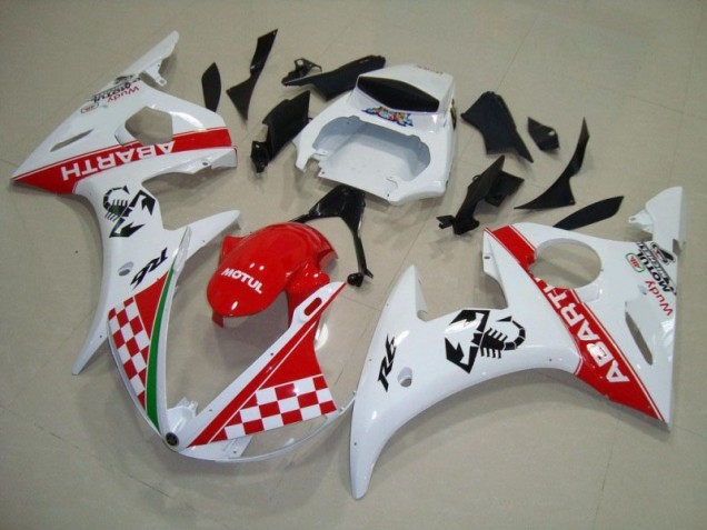 Carrosserie Moto Yamaha R6 03-05 - Rouge Blanc
