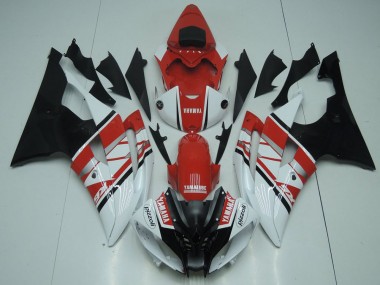 Carrosserie Moto Yamaha R6 08-16 - Rouge Blanc Noir