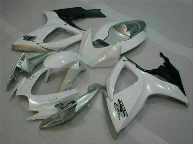 Carrosserie Moto Suzuki GSXR 600 / 750 K6 06-07 - Blanc Argent Carrosserie Moto Suzuki GSXR 600 / 750 K6 06-07 - Blanc Argent