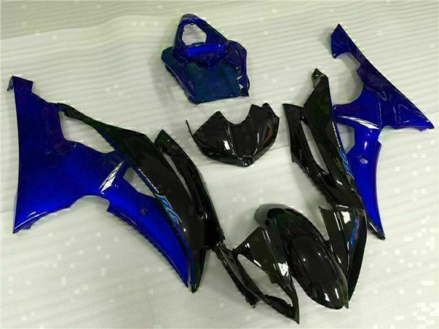 Carrosserie Moto Yamaha R6 08-16 - Bleu Noir Carrosserie Moto Yamaha R6 08-16 - Bleu Noir