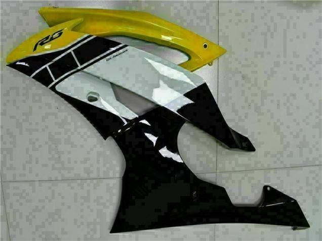 Carrosserie Moto Yamaha R6 08-16 - Jaune Noir Carrosserie Moto Yamaha R6 08-16 - Jaune Noir