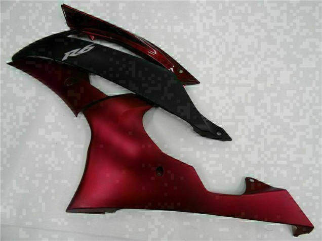Carrosserie Moto Yamaha R6 08-16 - Rouge Noir Carrosserie Moto Yamaha R6 08-16 - Rouge Noir