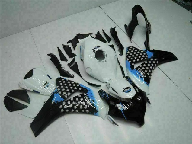Kit Carénages Motos Complet Honda CBR 1000 RR 08-11 - Blanc Noir Kit Carénages Motos Complet Honda CBR 1000 RR 08-11 - Blanc Noir