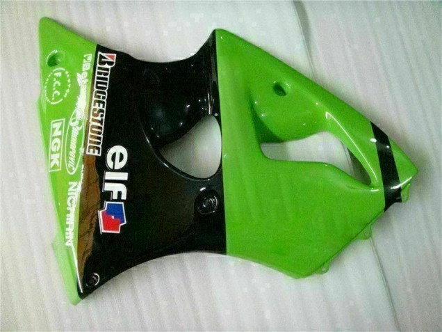 Kit Carénages Motos Complet Kawasaki ZX6R 00-02 - Vert Noir Kit Carénages Motos Complet Kawasaki ZX6R 00-02 - Vert Noir