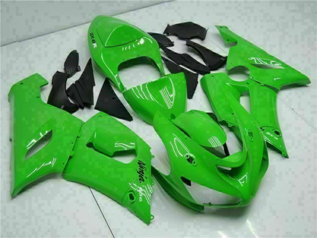 Kit Carénages Motos Complet Kawasaki ZX6R 05-06 - Vert Kit Carénages Motos Complet Kawasaki ZX6R 05-06 - Vert
