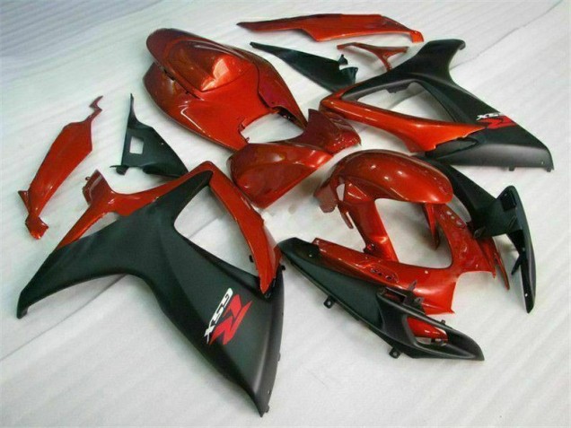 Kit Carénages Motos Complet Suzuki GSXR 600 / 750 K6 06-07 - Rouge Noir Kit Carénages Motos Complet Suzuki GSXR 600 / 750 K6 06-07 - Rouge Noir