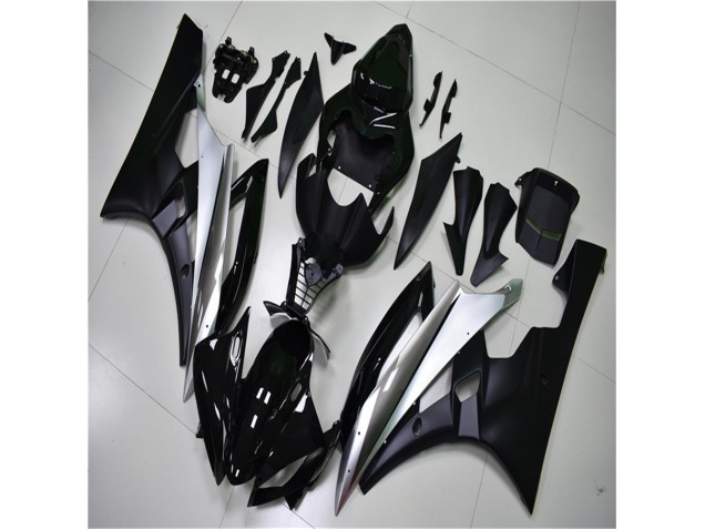 Kit Carénages Motos Complet Yamaha R6 06-07 - Argent Noir Kit Carénages Motos Complet Yamaha R6 06-07 - Argent Noir