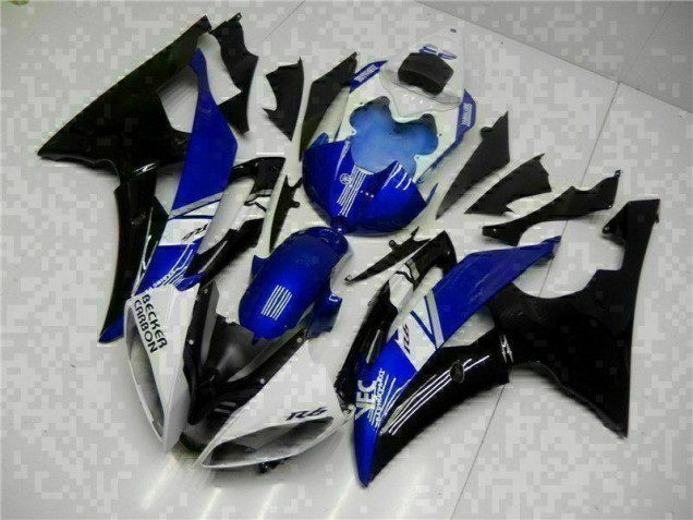 Kit Carénages Motos Complet Yamaha R6 08-16 - Bleu Noir Kit Carénages Motos Complet Yamaha R6 08-16 - Bleu Noir