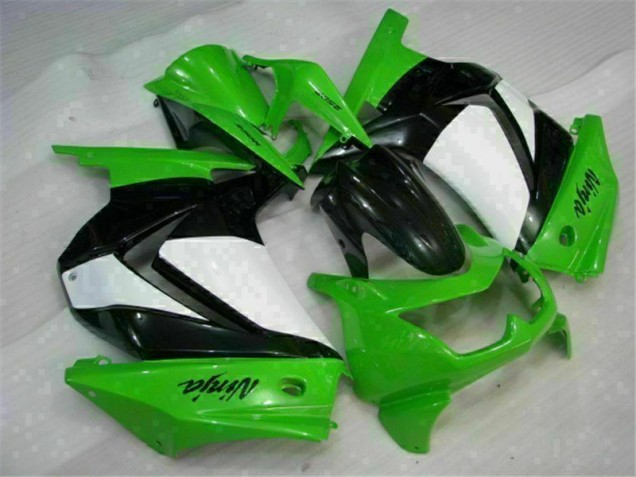 Kit Carénages Motos Kawasaki EX250 08-12 - Vert Noir Ninja Kit Carénages Motos Kawasaki EX250 08-12 - Vert Noir Ninja